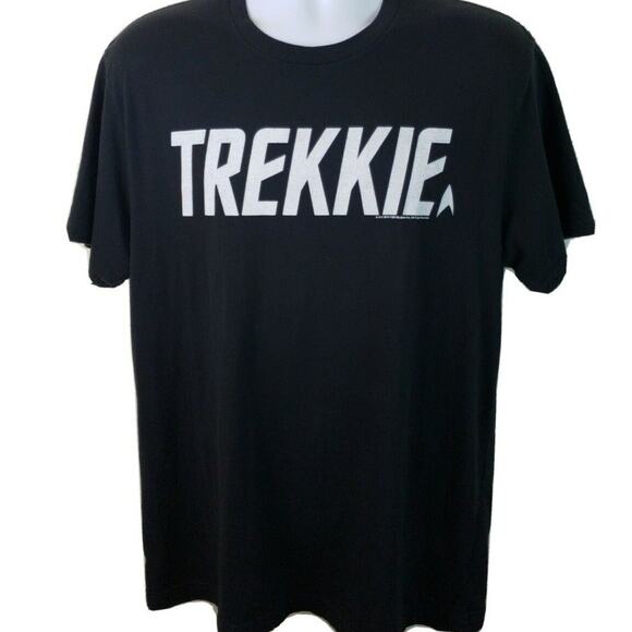 Official Old Navy Collectibles Star Trek Trekkies Black Tshirt Size Large - Picture 1 of 4